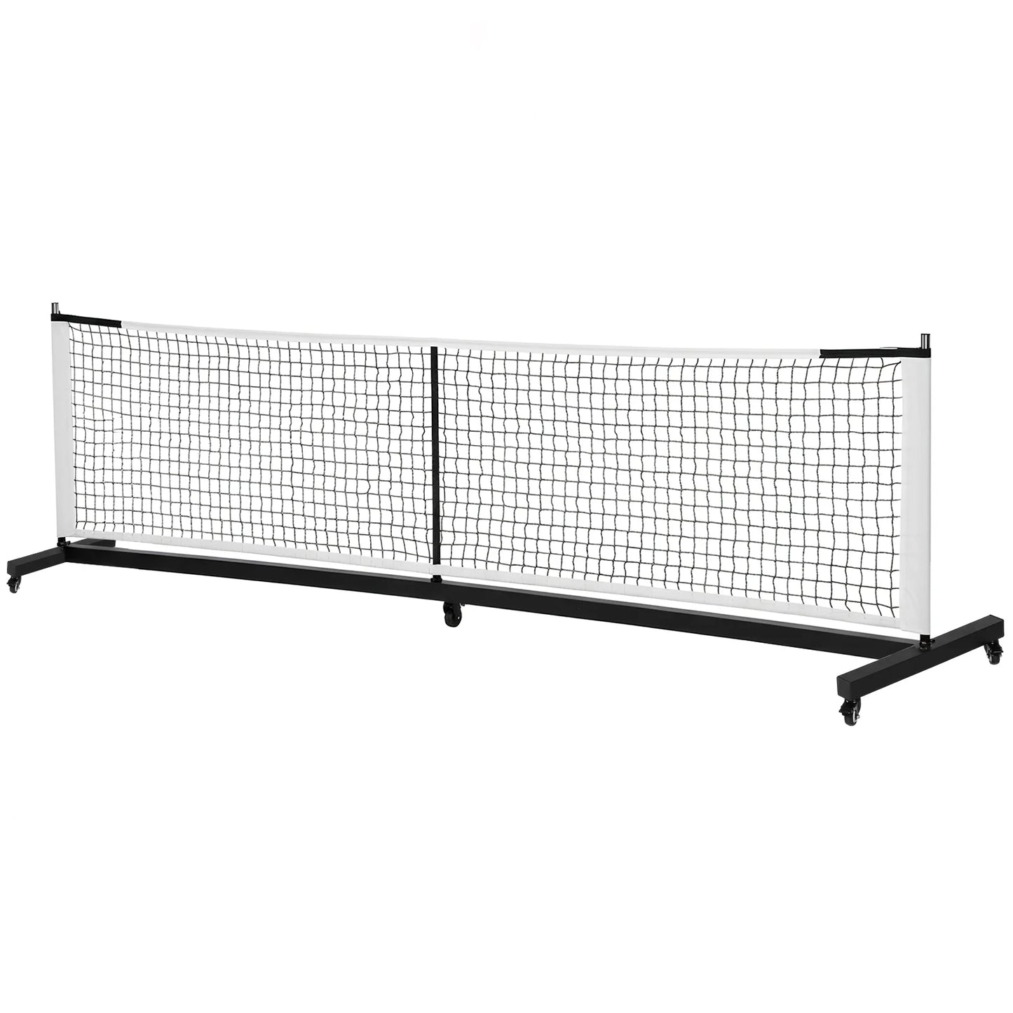 Professional Pickle Ball Game Net Stand with Wheels Easy Setup Pickleball Net 22Ft Lightweight for Tennis Driveway Backyard