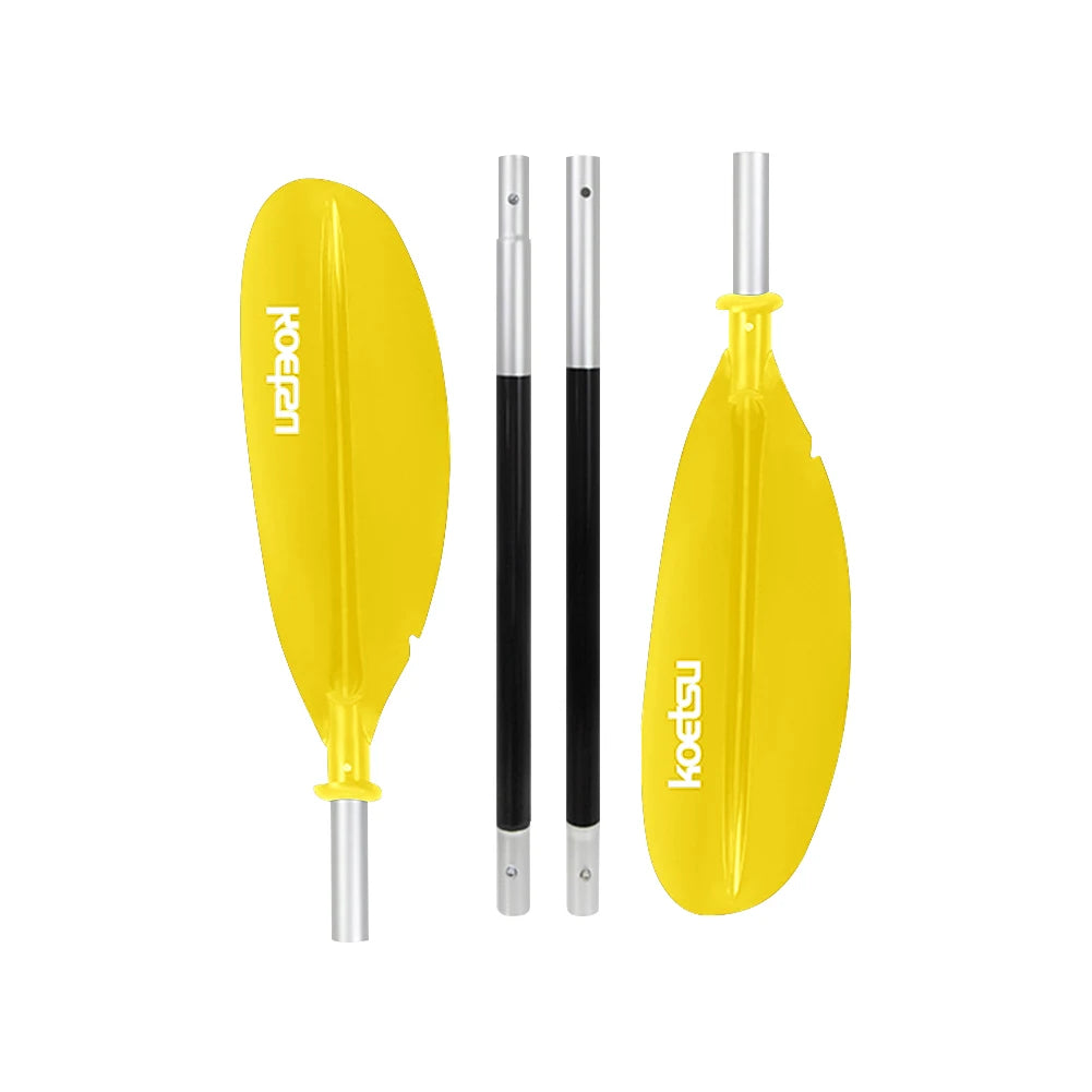 4-Piece Two Way Paddle Adjustable Floating Kayak Paddle Aluminium Alloy Stand Up Paddleboard Paddles for Outdoor Water Sports