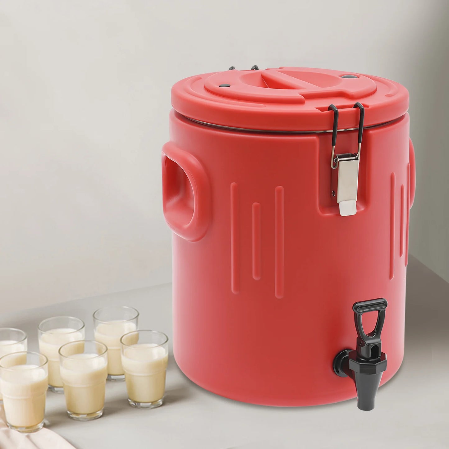 Insulated Beverage Dispenser, Party Drink Cooler with Spigot, Outdoor Picnic Water Jug, 20L Camping Cooler, Tailgating Dispenser