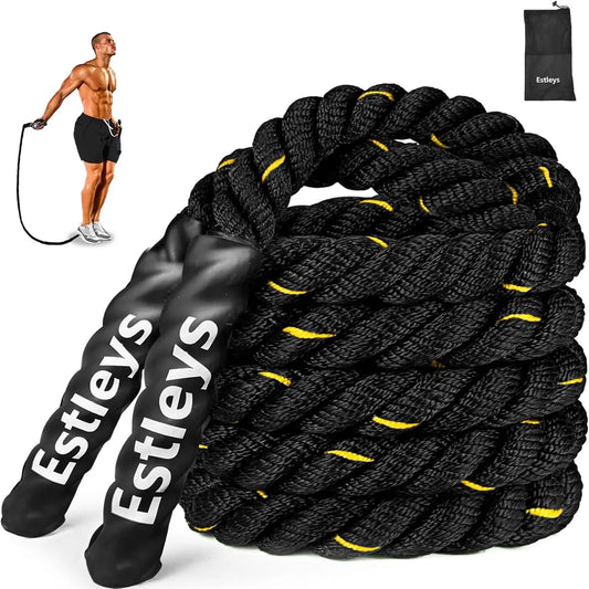 5lb Weighted Jump Rope for Men and Women, Heavy Skipping Rope for Home Workout, Weight Loss, and Total Body Exercise