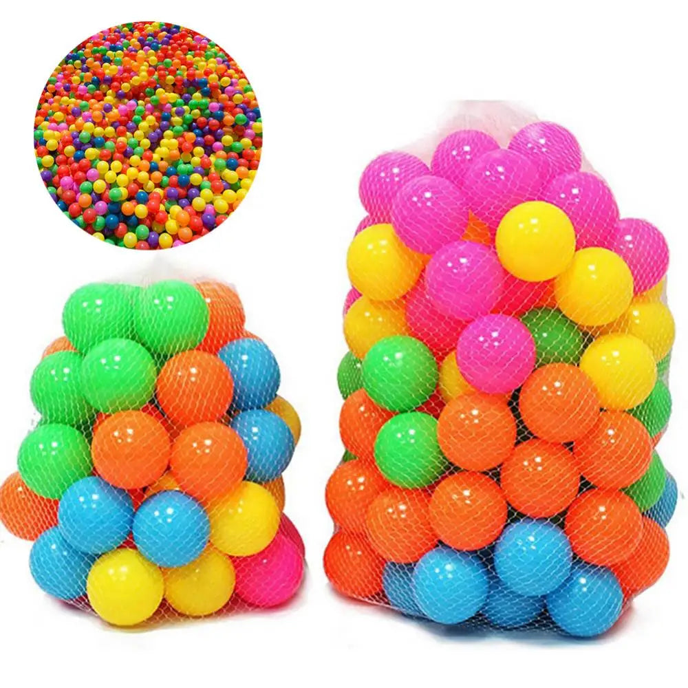 100Pcs Colorful Soft Water Pool Ocean Wave Ball Outdoor Fun Sports Baby Toy Children's Ocean Ball Color Wave Ball bubble ball