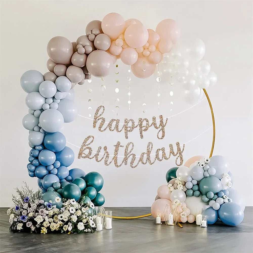 Round Balloon Arch Stand,Metal Arch Background Balloon Bow,Suitable for Wedding Birthday Parties, and Baby Showers Decorations