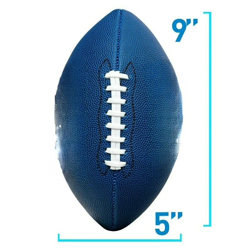 Sports PeeWee Footballs - Extra Grip 1000 - Blue - 1 Deflated Ball w/ Pump