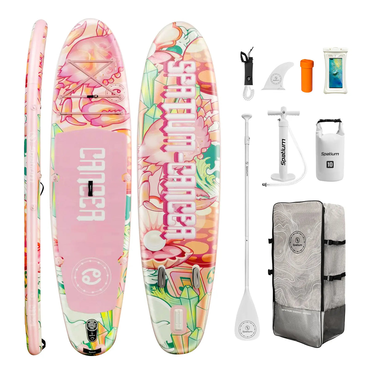 Spatium Touring Paddle Board Stand Up Paddle Board for Adults,440lb Capacity SUP Inflatable Board for Youth & Adults