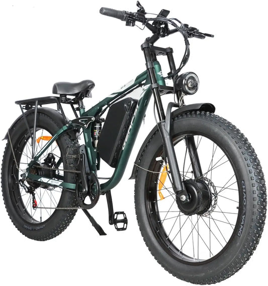 BAOLUJIE DM01 Motor Electric Bicycle 60V 30AH Battery Max Speed 42 MPH Electric Bike E-Bike Electric Motorcycle【1 Year Warranty】