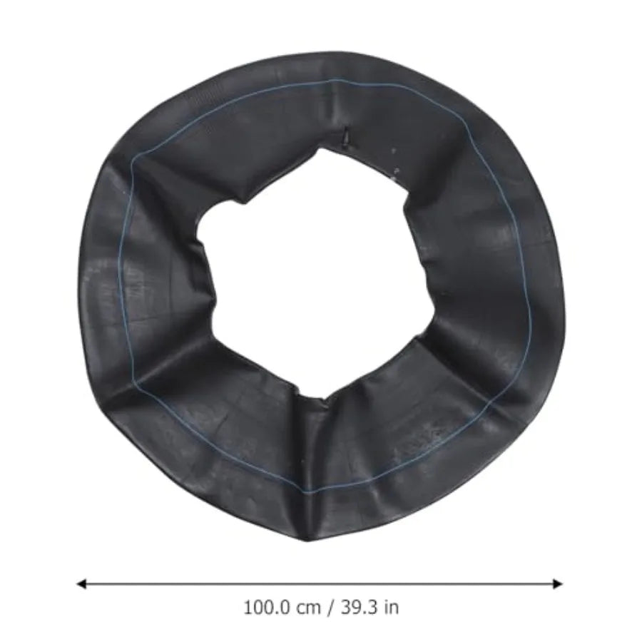 Inflatable Snow Sled Inner Tube 100cm Heavy-Duty Thickened Butyl Rubber Skiing Accessory Portable Snow Tube for Winter Sledding