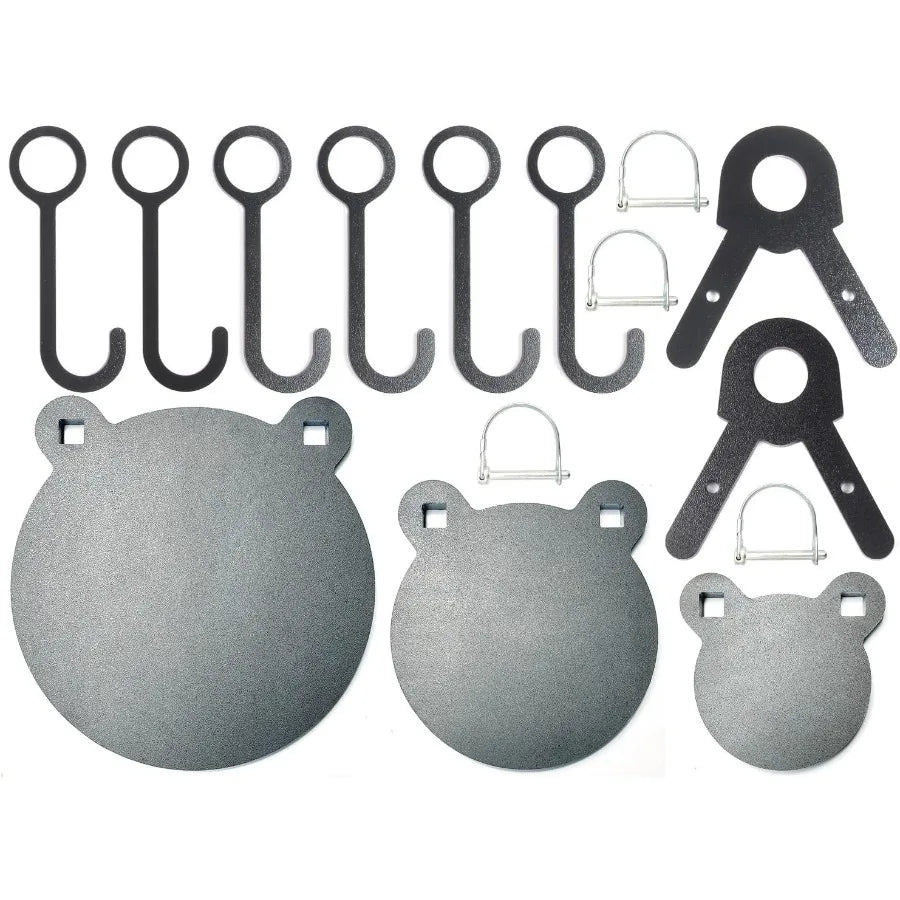 Steel Targets for Shooting Fullbow AR500 Metal Gong Target 3 8 Inch Thick High Caliber Torso Silhouette Metal Target for Precis