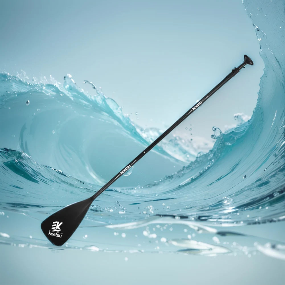 3-Piece Detachable SUP Paddle Adjustable Length Stand Up Paddleboard Paddles Aluminum Alloy One Way Paddle for Canoe Kayaking