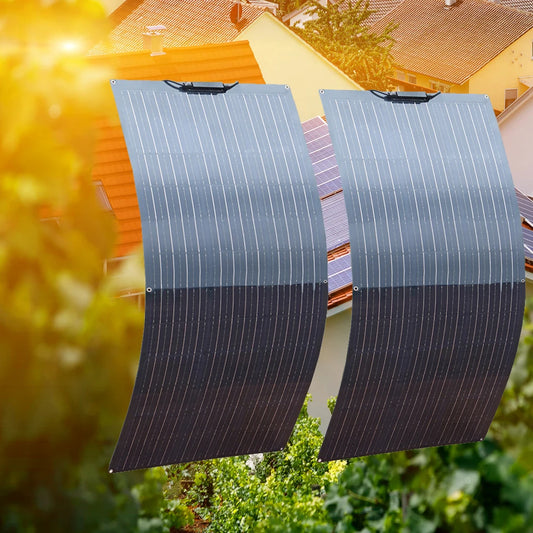 1000w Flexible solar panel 12v 24v panel solar 200W 100w 500W monocrystalline battery charger for rv electric car camping yacht