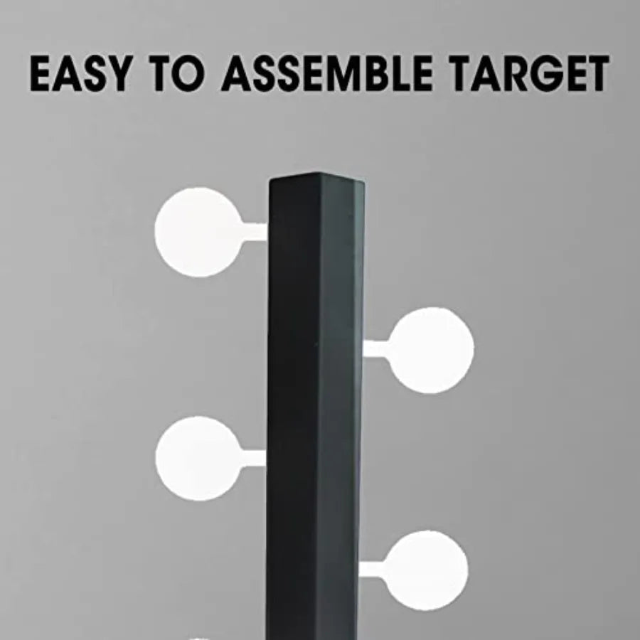 Resetting and Rotate Metal Shooting Target for Airsoft BB Guns with Dual Star Design and TreeShaped Structure for Enhanced Outd