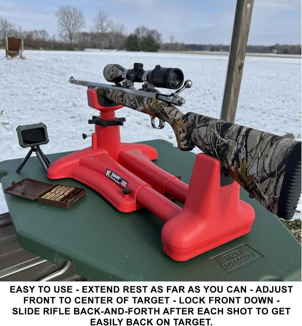 KSR-30 K-ZONE Shooting Rest, Adjustable Rifle Support for Precision Shooting