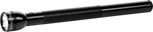 6-Cell D LED Flashlight, Adjustable Focus, Long Battery Life, Water-Resistant, Tactical & Emergency Use, Black