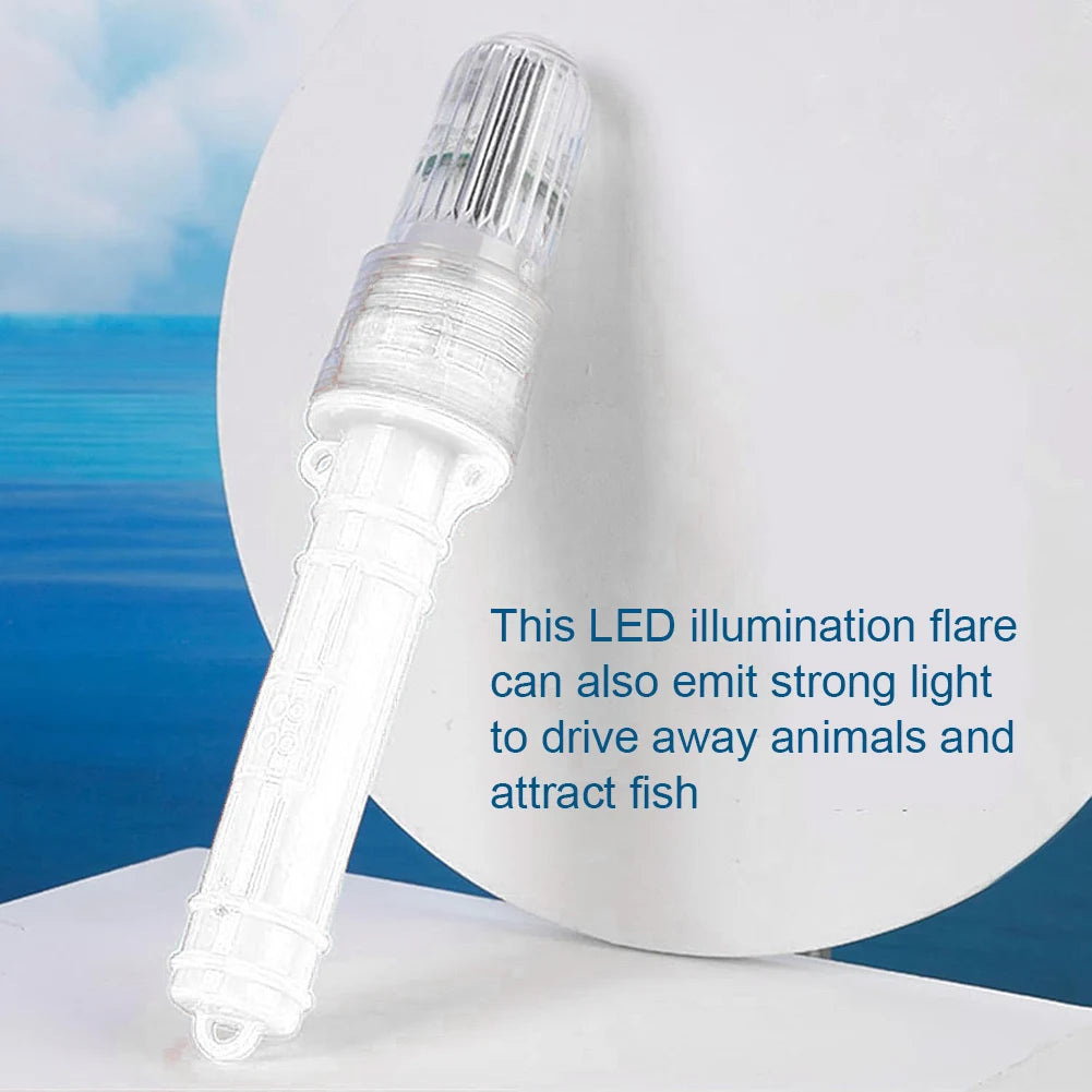 Boat Flares Waterproof Emergency Signal for Navigation Marine Safety (White)