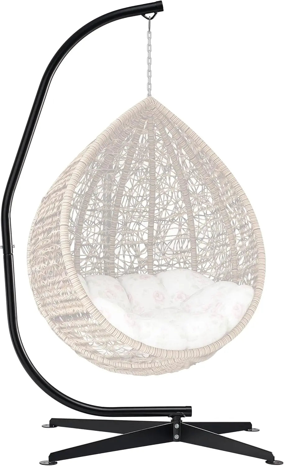 Hammock Chair Stand Hanging Chair Stand- Steel Sensory Swing Stand- Weather & Rust Resistant C Stand- Adjustable Portable Stand