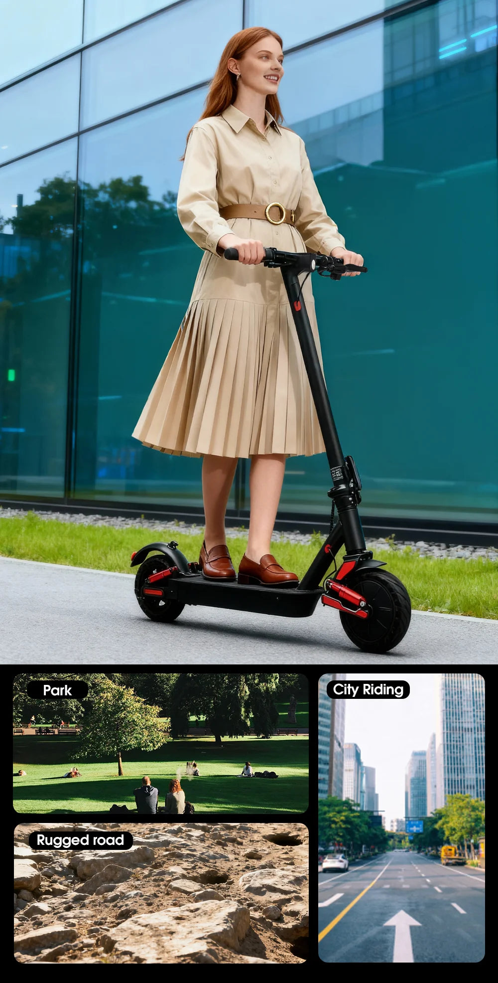 HX D06 electric scooter 500W 36V 25AH Shock absorbing Electric kick scooters foldable E Scooter 8.5inch APP Smart adult escooter