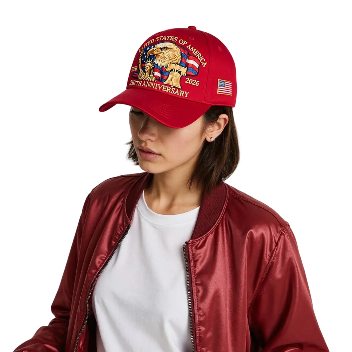 US 250th Anniversary Cap Patriotic Baseball Cap US 250th Anniversary Tribute Hat Trucker Hat for Men and Women