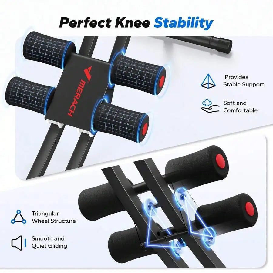 Machine, Adjustable Ab Trainer Machine, Ab Workout Equipment For Home Gym, Ergonomic Arc Track For Better Abs, Foldable Workout Machine For Full Body Workout Home Exercise