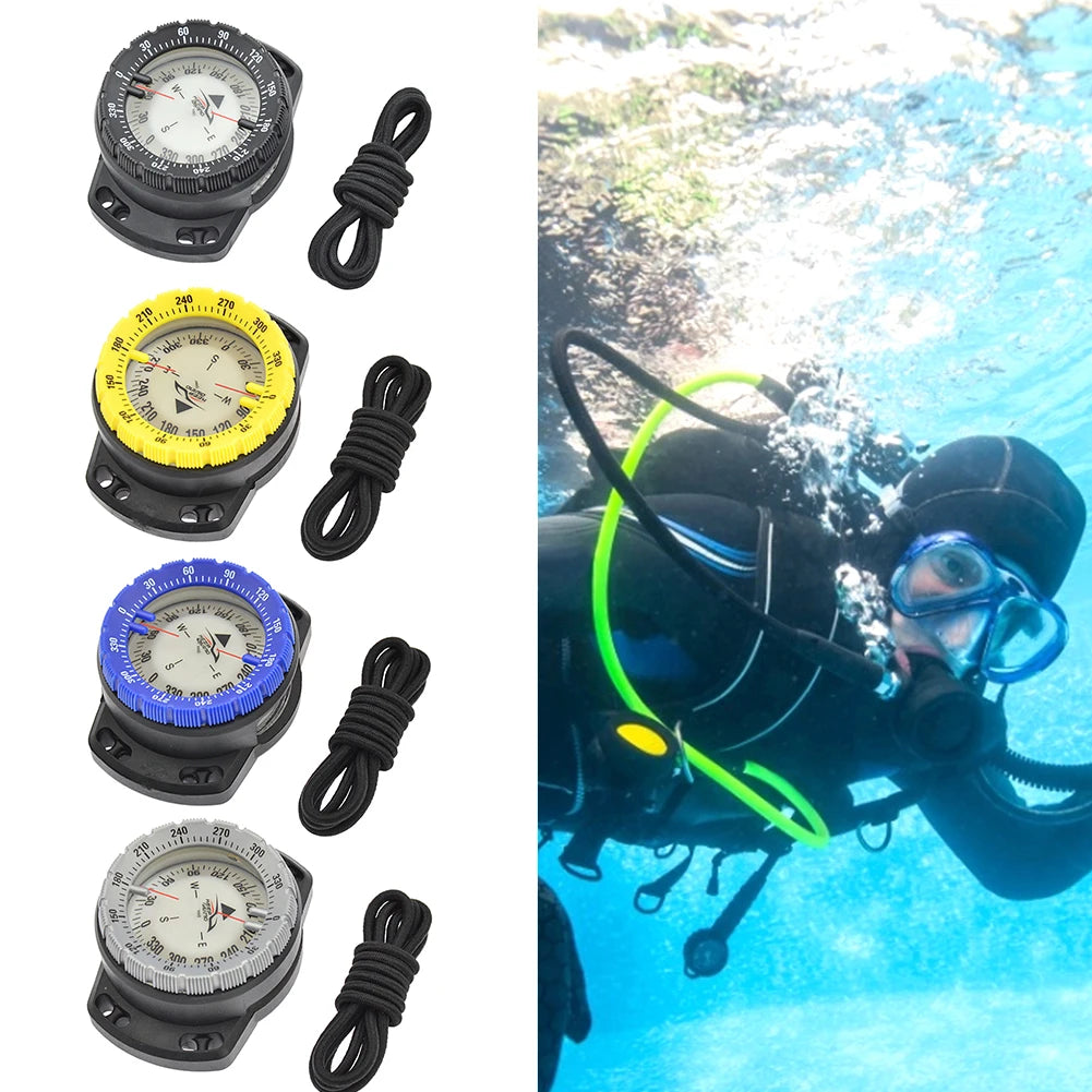 50m Scuba Diving Compass Multi-function Camping Climbing Hiking Luminous Plate