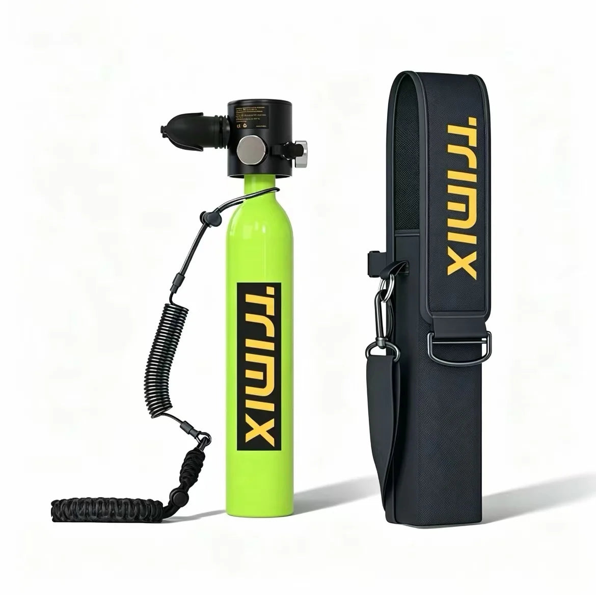 TRIMIX Mini Scuba Lung Diving Tank 0.5L With Anti-loss Strap Tank Bag Support 10 Minutes Underwater Breathe 5 Meter Depth