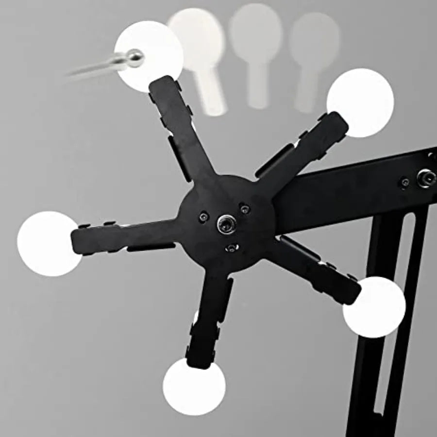 Resetting and Rotate Metal Shooting Target for Airsoft BB Guns with Dual Star Design and TreeShaped Structure for Enhanced Outd