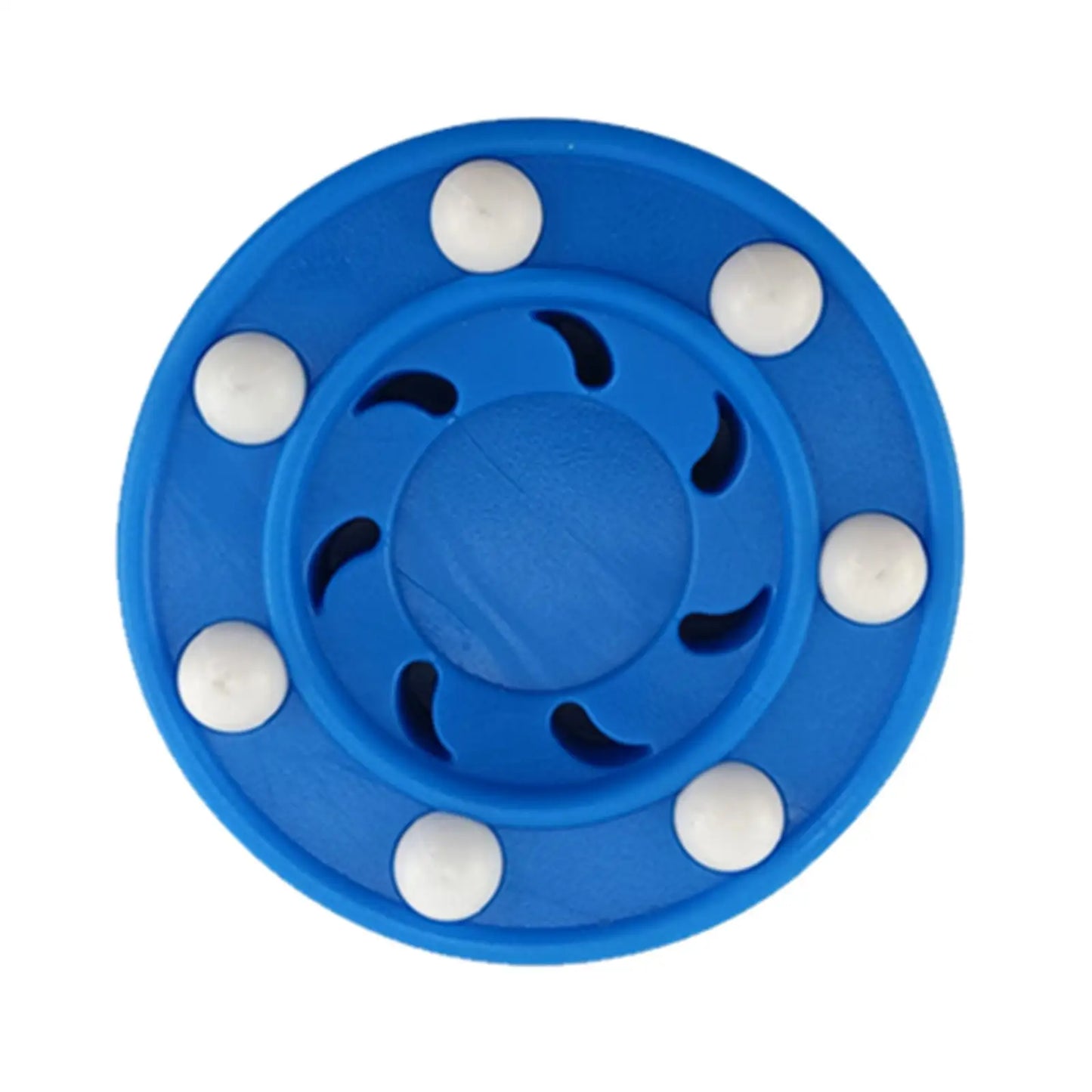 Durable ABS Roller Hockey Puck Blue Skating Training Ball Official Quad Rink Practice Accessory for Outdoor Play