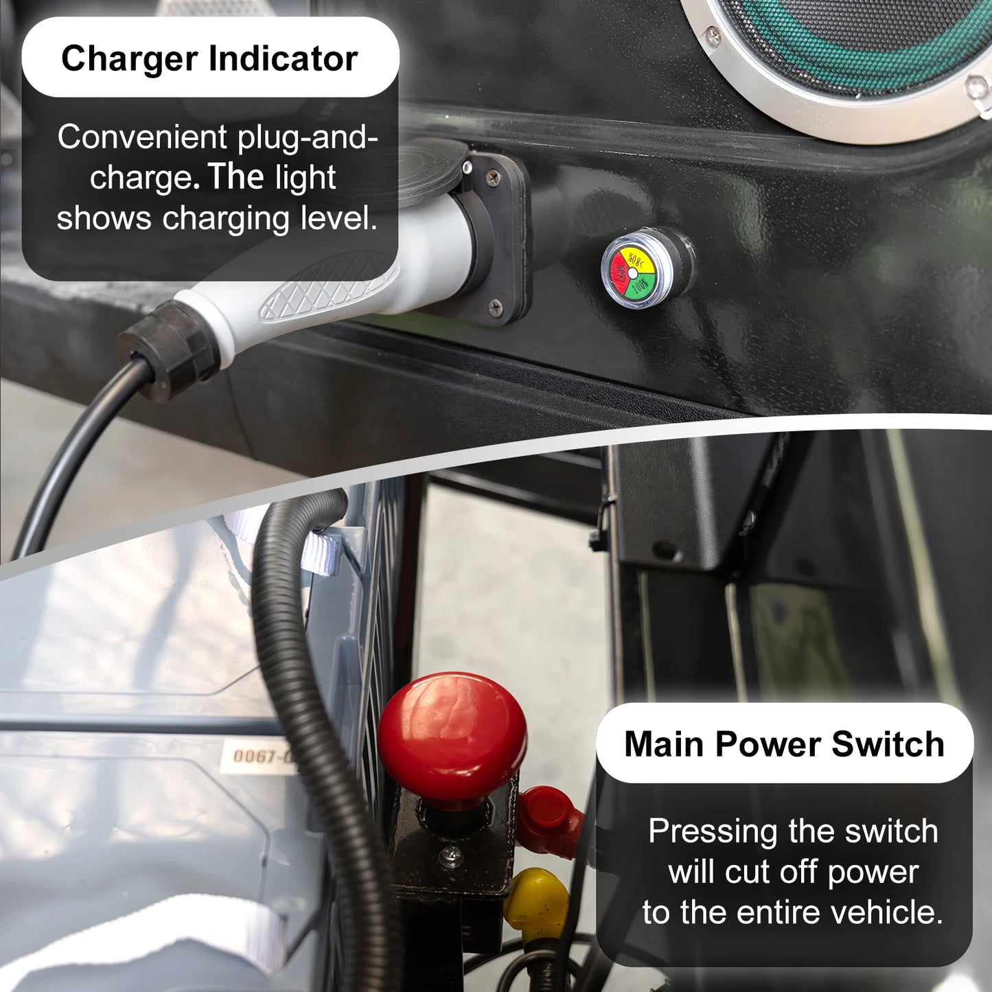 4P 60V Electric Golf Cart with 5KW Motor 25 MPH Top Speed 44 Miles Range Advanced Suspension, RearFront Storage Free Shipping