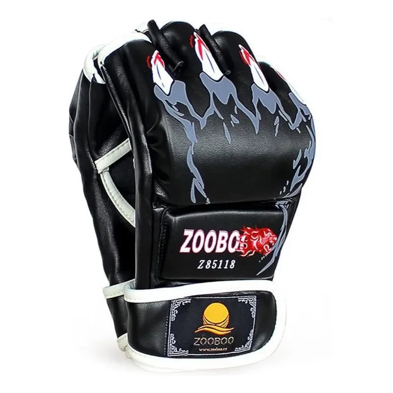 MMA Gloves Half-Finger for Men/Women for UFC Boxing Training Muay Thai Sparring Punching Bag Sanda Professional Fighting Mitts