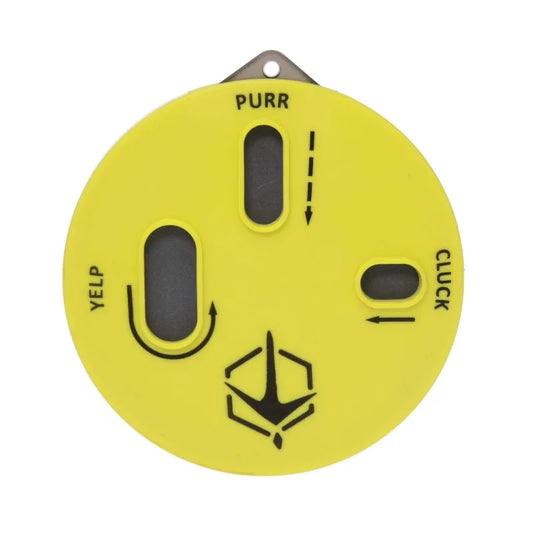 Cookie Cutt'R Tracer Turkey Clucks Yelps Purrs Hunting Friction Lid Slate Pot Call, Yellow