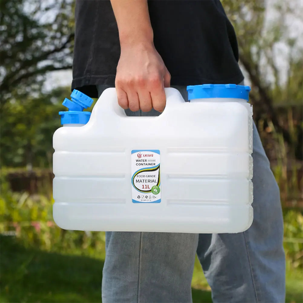 10/11/12L Drinking Water Container with Spigot Leakproof Camping Water Tank Large Capacity Water Storage Carrier for Hiking Car