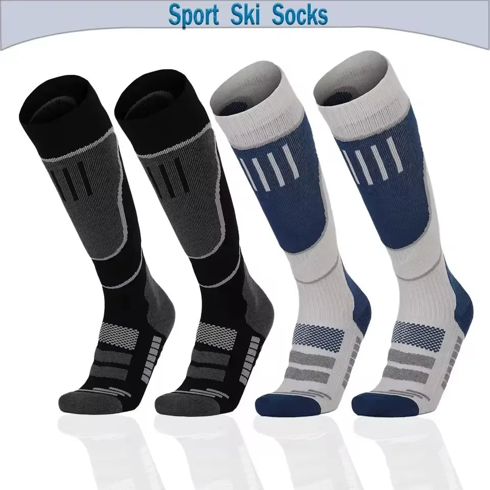 1 Pair Merino Wool Thermal Socks Men Women Winter Long Warm Compression Socks For Ski Hiking Snowboarding Climbing Sports Socks