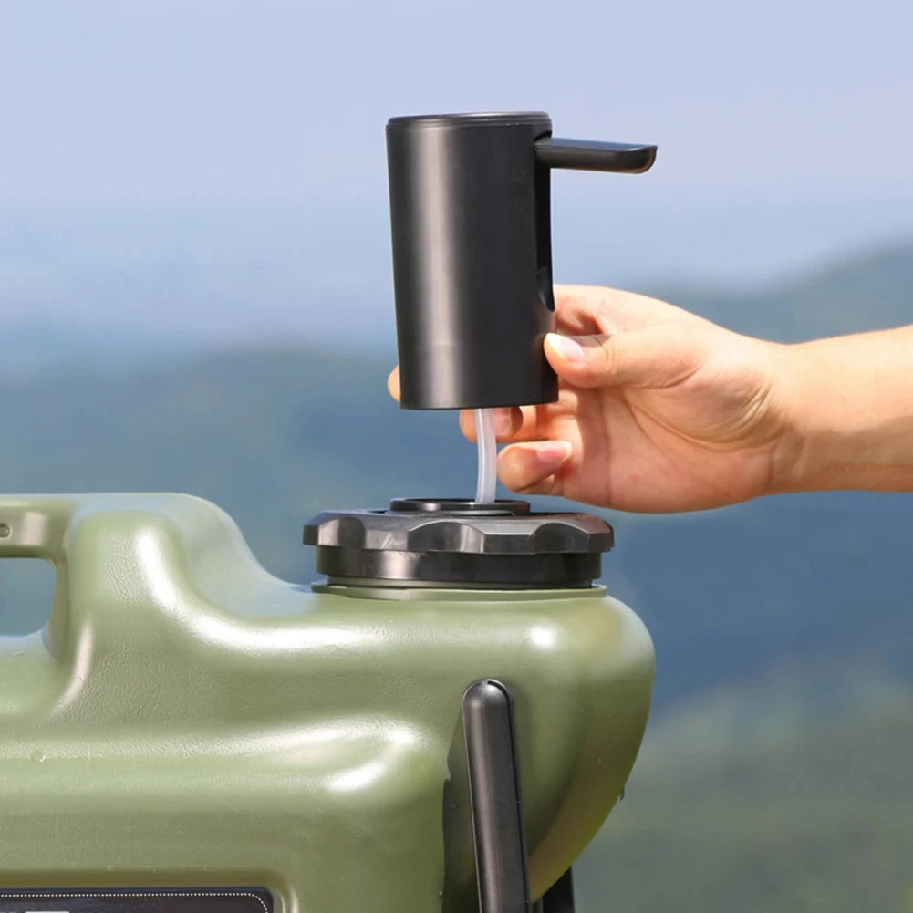 28L Outdoor Water Bucket Camping Water Container With Detachable Faucet Emergency Water Storage Bucket Hiking Picnic Jug Tank