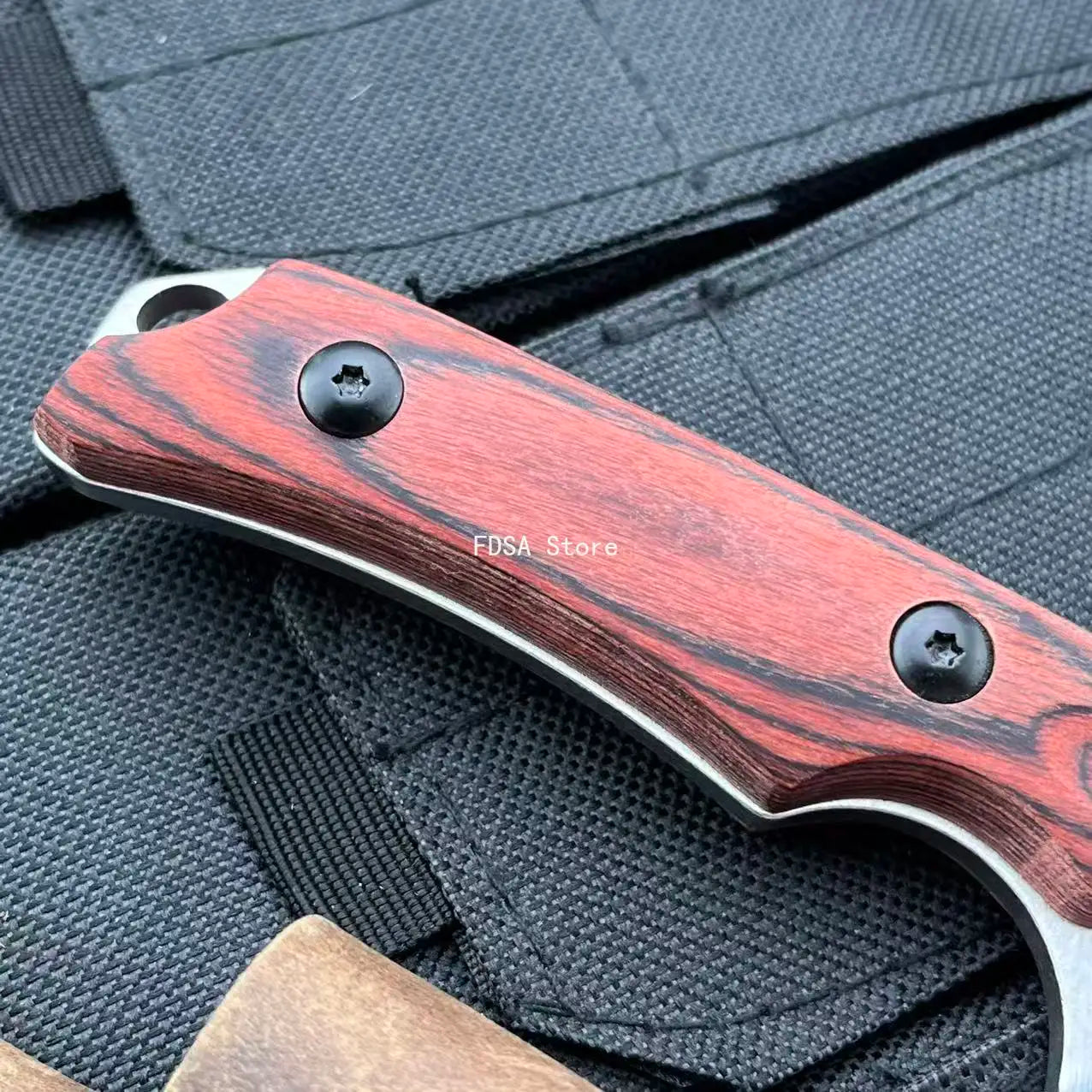 15017 Practical Wilderness Activities Tools 8Cr13 Blade Outdoor Camping Fishing EDC Knife with Leather Utility Climbing Knives