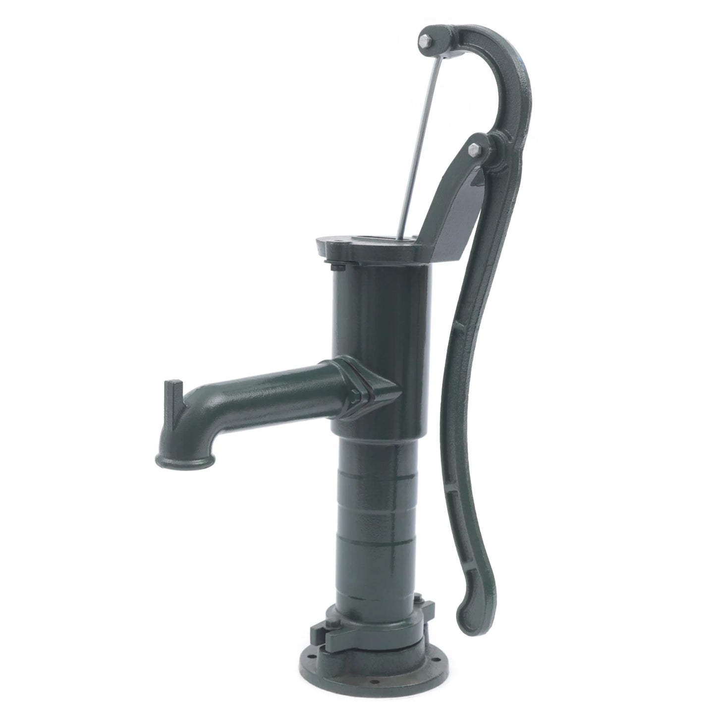 Vintage Pitcher Pump Dark Green Manual Deep Water Pump Cast Iron Hand Pressure Water Pump for Well Campground Park