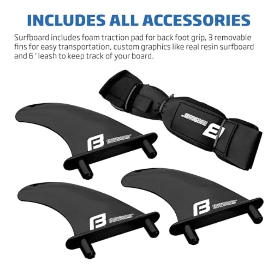 Surfboard Softboard Foam - Include (3) Fins 6’ Foot Leash and (2) Wood Stringers Inside Board Availalable in 6' and 7' Short Boa