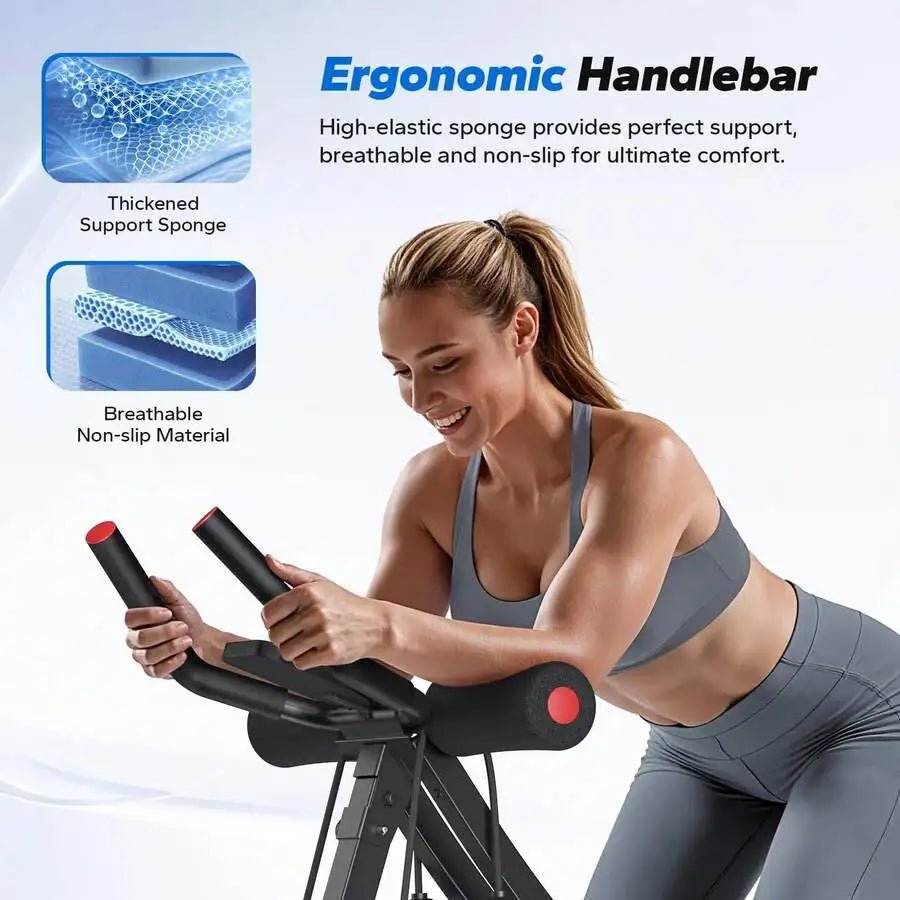Machine, Adjustable Ab Trainer Machine, Ab Workout Equipment For Home Gym, Ergonomic Arc Track For Better Abs, Foldable Workout Machine For Full Body Workout Home Exercise