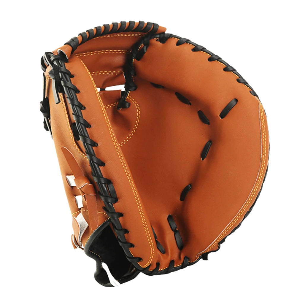 Baseball Glove Thicken Softball Glove Baseball Softball Catcher Wear-resistant Baseball Fielding Glove for Youth Adults Practice