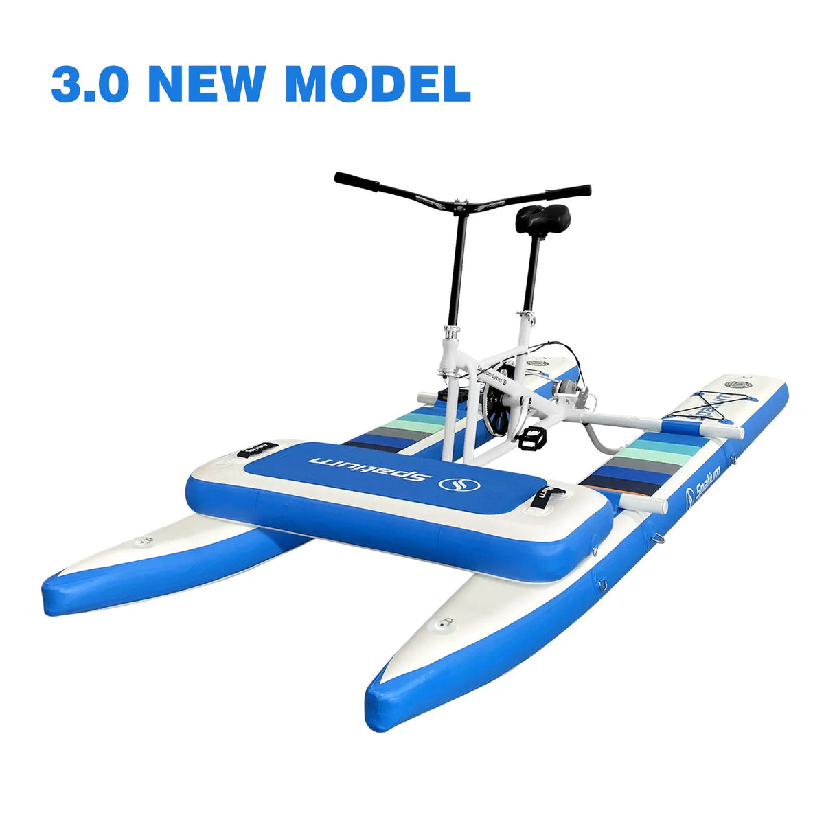 Spatium Water Bikes for Lake Inflatable Water Bike 3.0 Adult Inflatable Pontoon Water Bicycle  3-bladed Propeller Water Bike