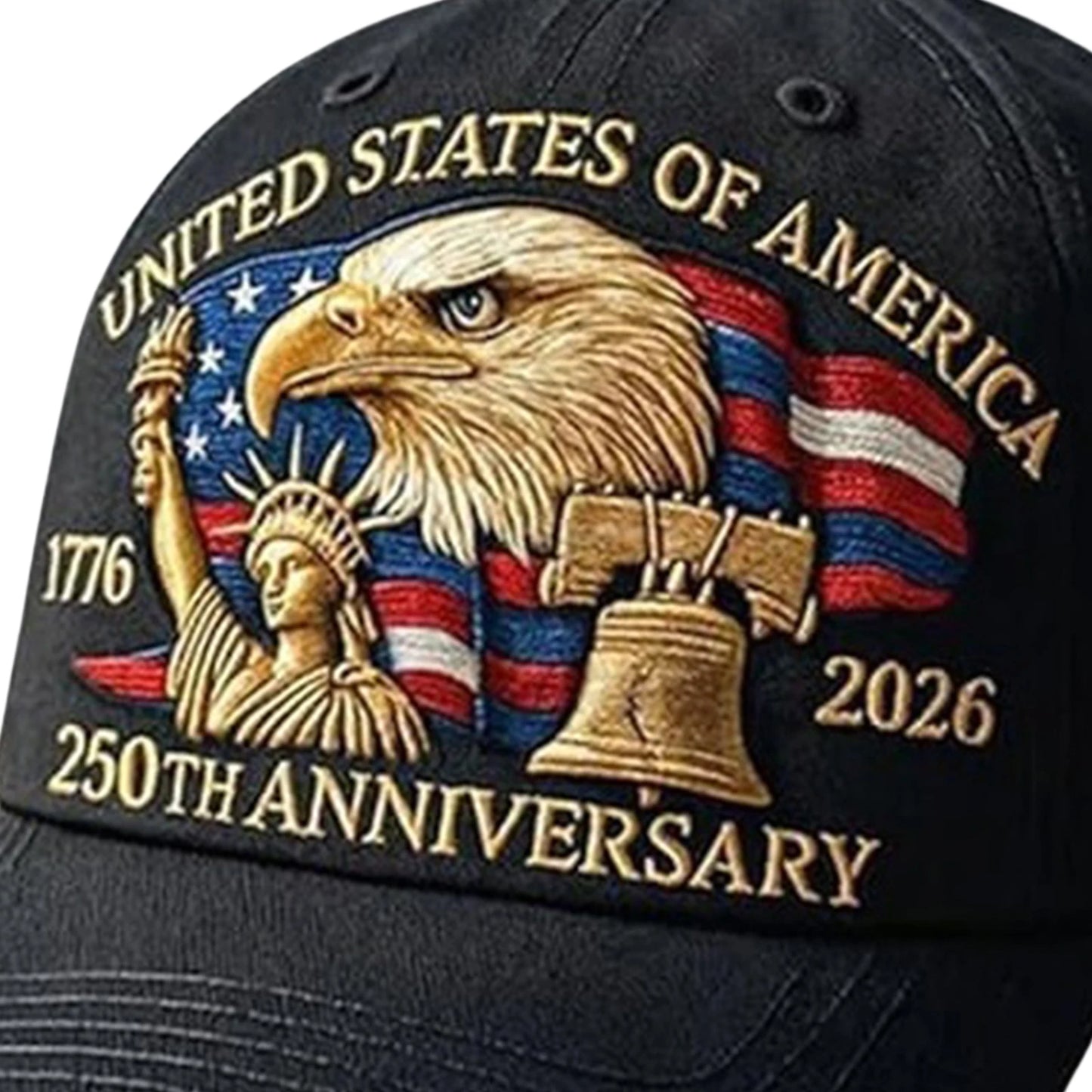 US 250th Anniversary Cap Adjustable Trucker Hat for Men and Women (D)