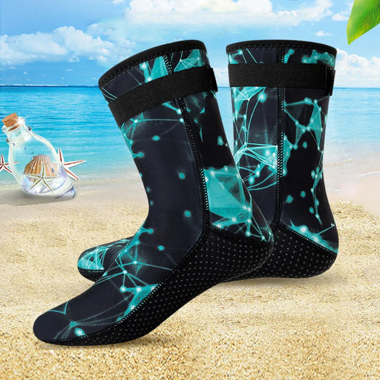 Snorkeling Spearfishing Socks Unisex Winter Warm Diving Surfing Boots Neoprene Anti Slip Portable Lightweight for Water Sport