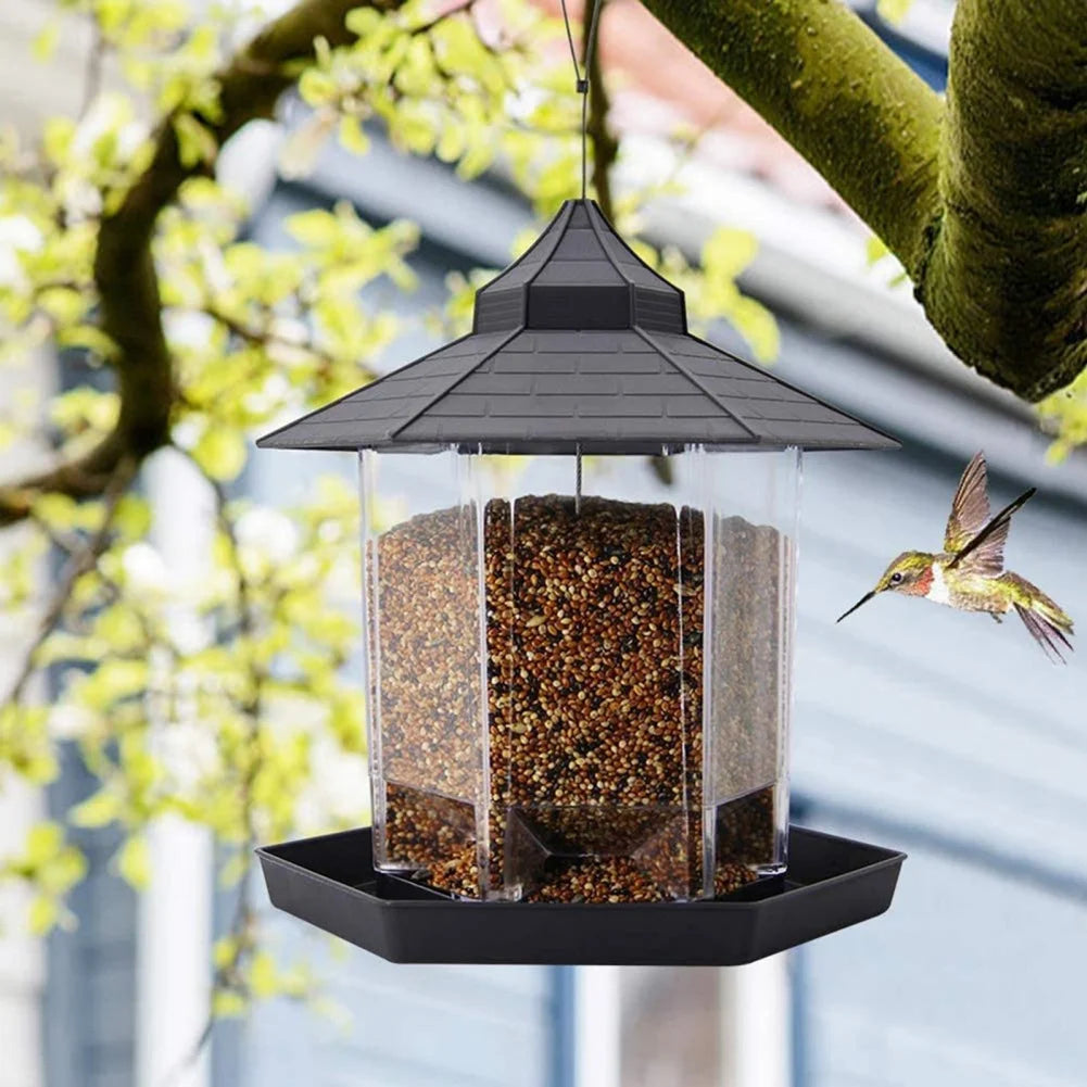 Wild Bird Feeders for Outside Rust Proof Hanging Feeders Squirrel Proof Bird Cardinal Wildlife Feeder Attracts All Birds