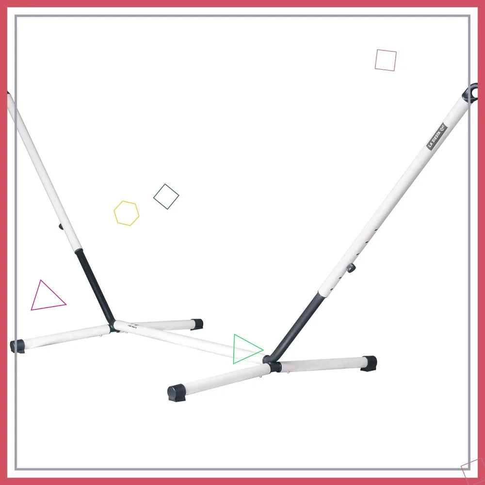 King Size Hammock Stand - Powder Coated Steel Frame, 440 lbs Capacity, Quick Assembly for Outdoor Relaxation