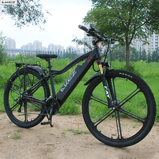 US Warehouse | AKEZ 29" Electric Commuter Bike, 48V 500W Motor, 13Ah Battery, Off-Road Capable, New 2025 Design