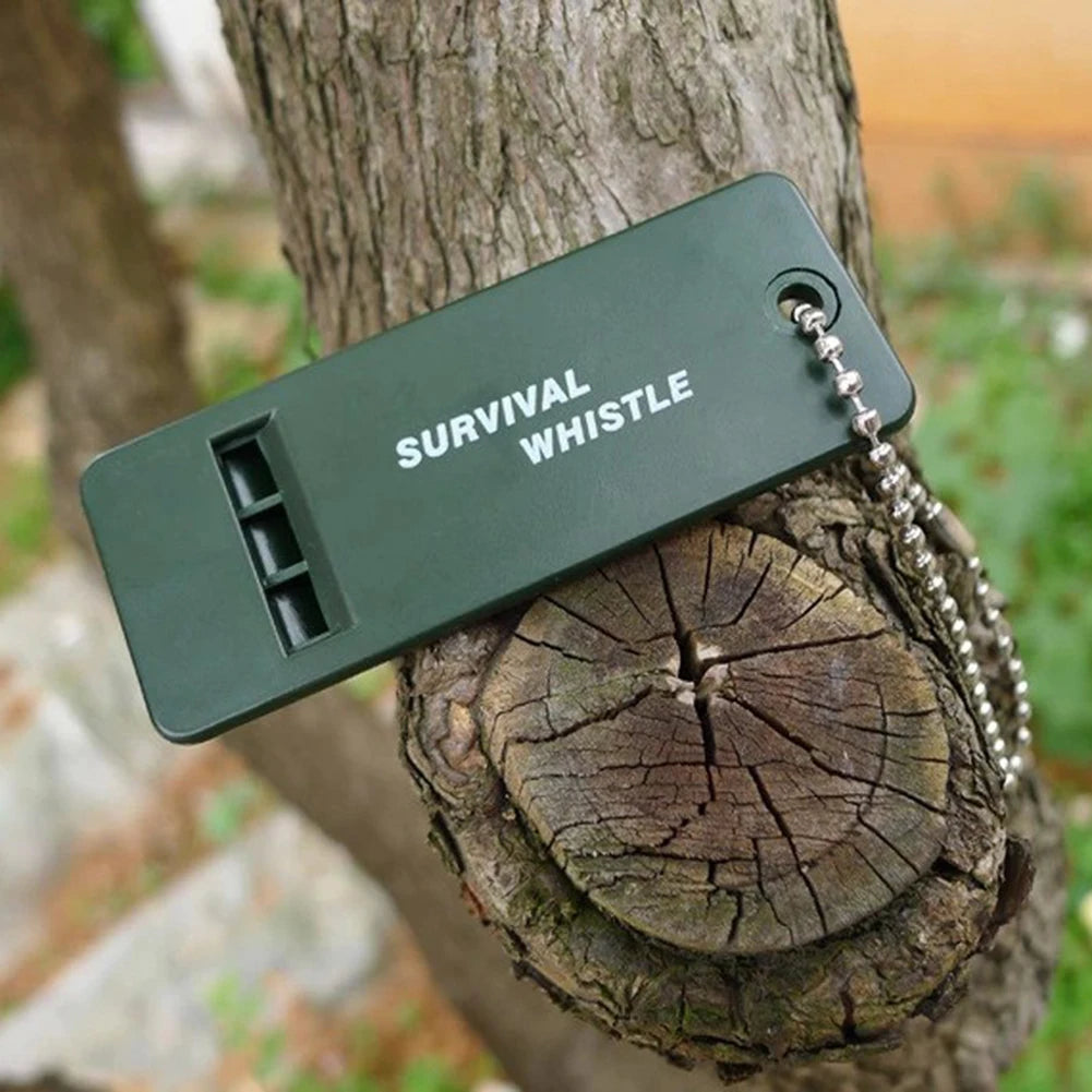 3-Frequency Whistle Portable Emergency Whistle High Decibel Rescue Signaling First Aid Tool for Hiking Camping Mountaineering