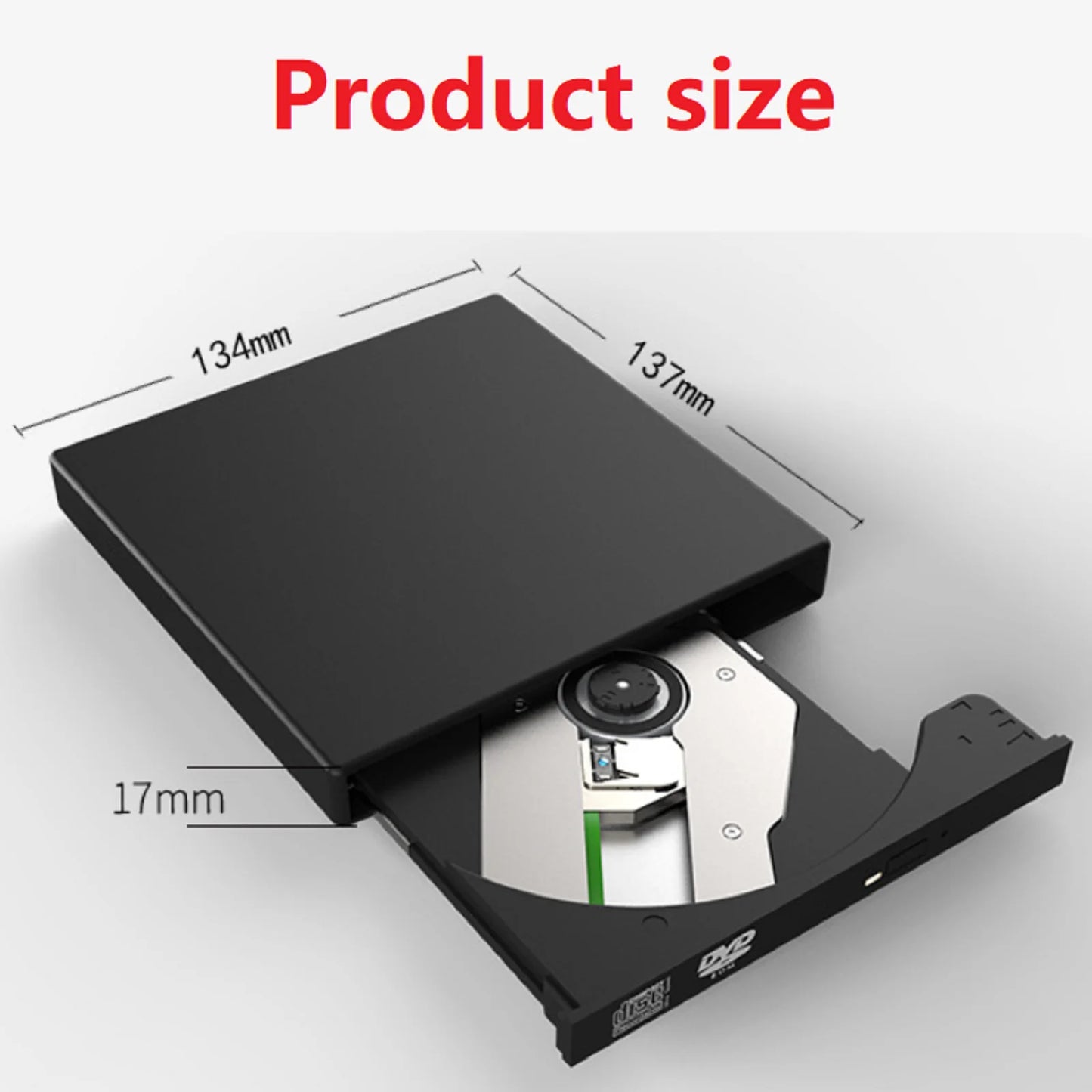 USB 2.0 External CD VCD DVD RW Drive Disc Burner Combo Drive High Speed DVD Burner Player Optical Drives For PC Laptop
