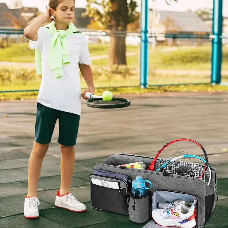 Tennis Bag Tennis Tote Shoulder Bag Raquet Carrier For Balls Pickleball-Paddles Badminton Rackets Large Tennis Gift Bags