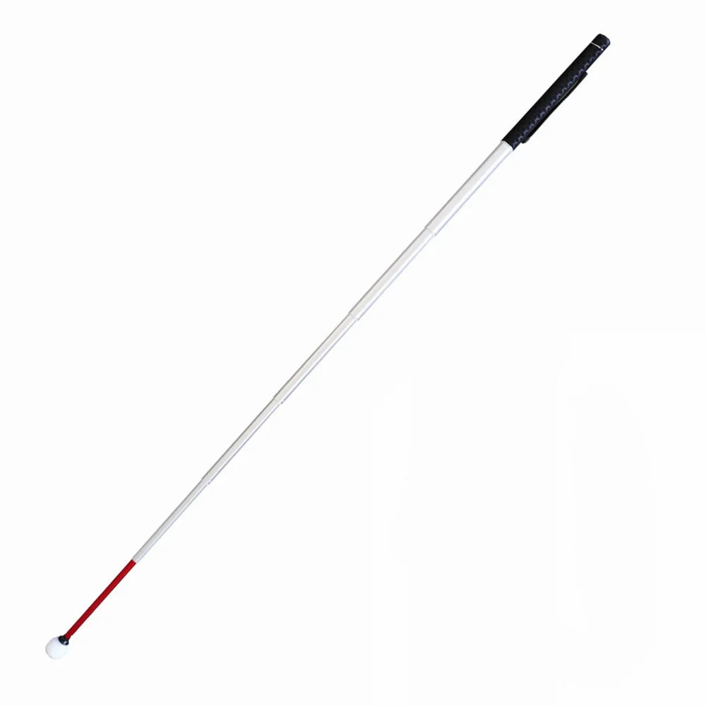 7 Sections Telescopic Aluminum Guide Cane Portable Walking Stick for the Blind Length 150cm 59 inches