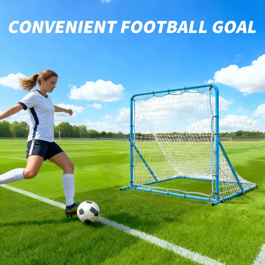 7X5 FT Soccer Rebounder Net, Adjustable Multi-Sport Rebounder Net for Passing Throwing and Ball Control, Practice Nets for Baseball, Volleyball Bounce Back Trainer Equipment for Backyard,