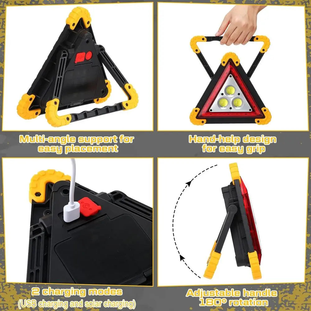 Huquary LED Ency Warning e, Rechargeable Portable lashing LED Warning e Light with 4 es, Saety Hazard Light or Car Truck RV Vehi