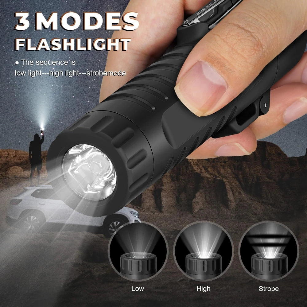Outdoor Camping Flashlight Arc Lighter Portable Pulse Plasma Lighter 360 ° Rotatable Telescopic for Gift BBQ Ignition Tools