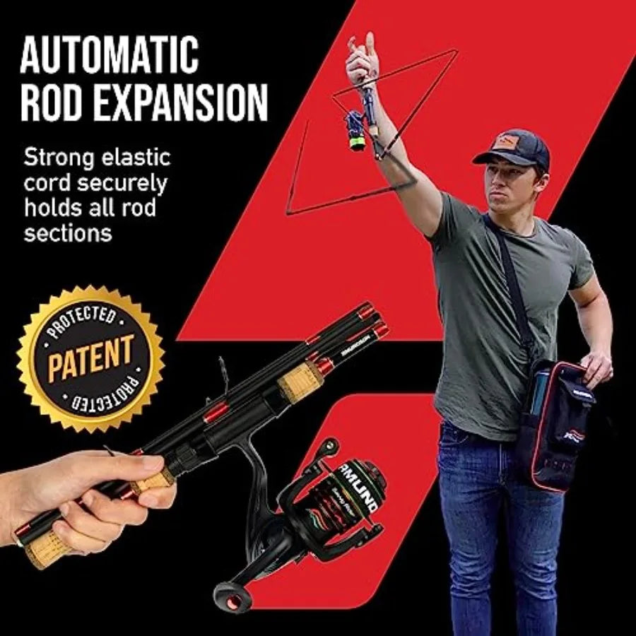 AllinOne Fishing Combo Backpacker for Outdoor Adventures: Compact Durable and Versatile Design with Integrated Storage and Adju